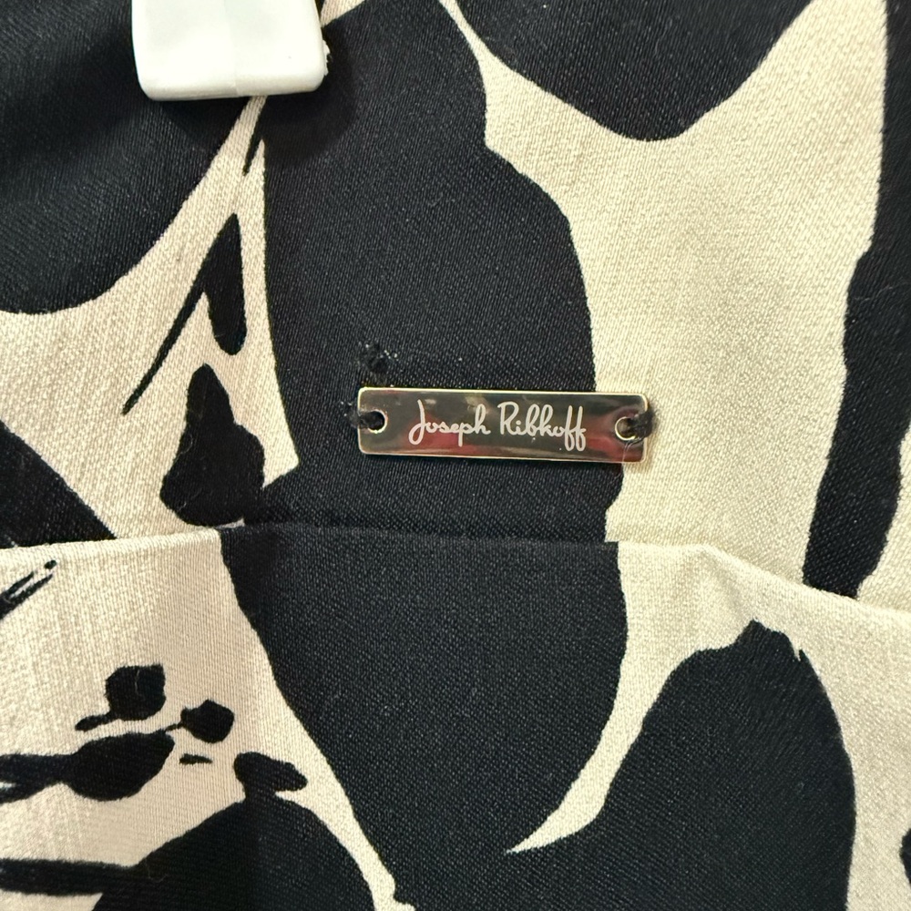 Floral Black and Cream Women's Pants - Picture 2 of 2